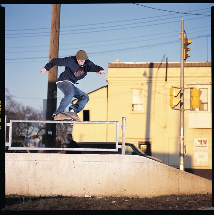 Adam Mancini - Frontside Noseslide - Skateboard Photography - Copyright Harry Gils