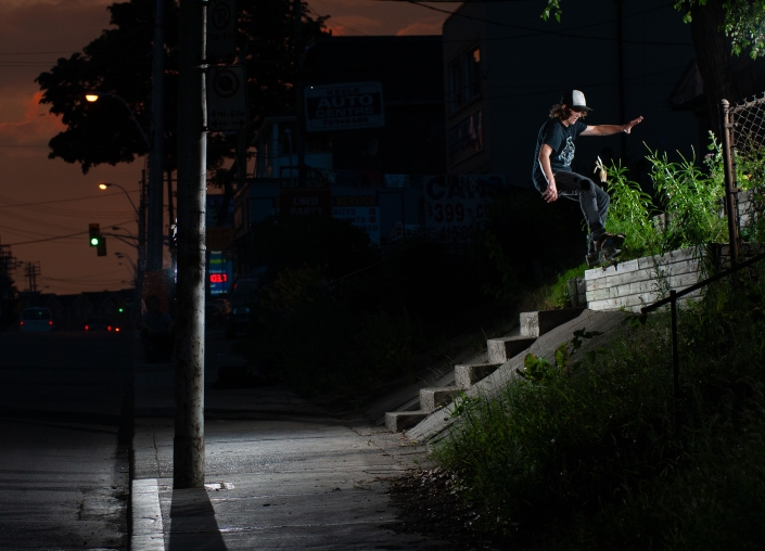 Dan Arget, Skateboarder, 5-0 Grind - Skateboard Photography